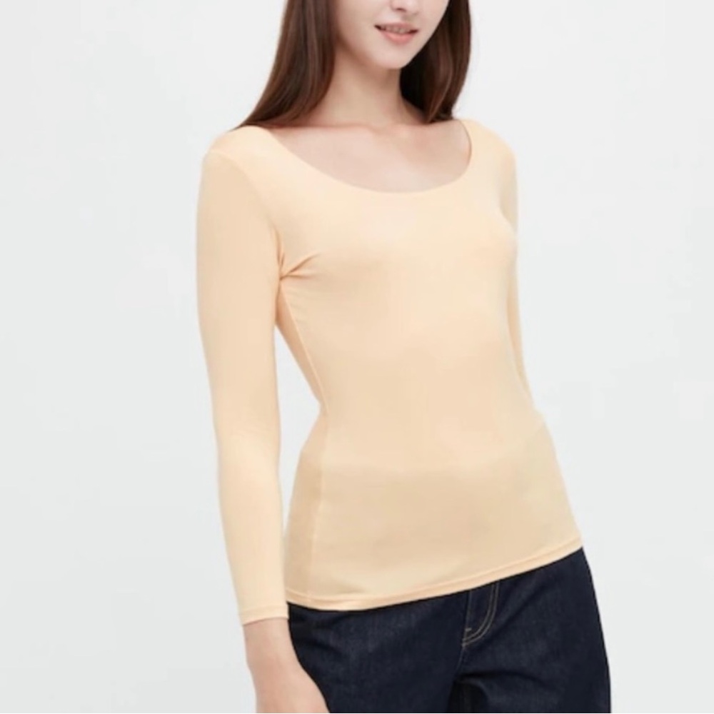 Uniqlo Light Peach Long Sleeve Tee